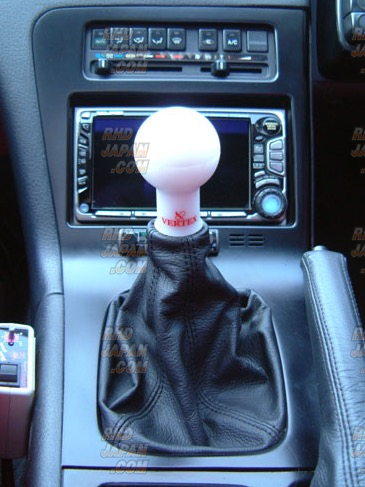 Car Make T&E Vertex Leather Shift Boot Black Black - JZX90 - RHDJapan